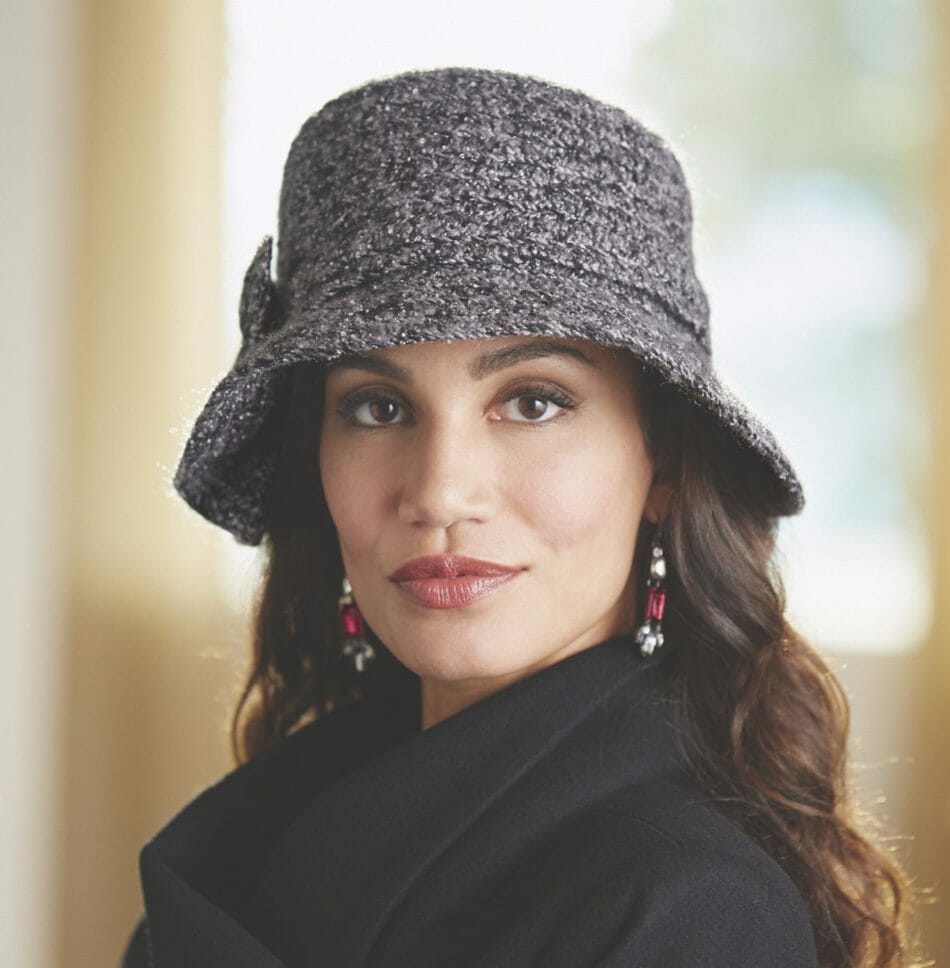 woman wearing a Braid Cloche
