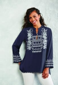 Embroidered Georgette Kurta
