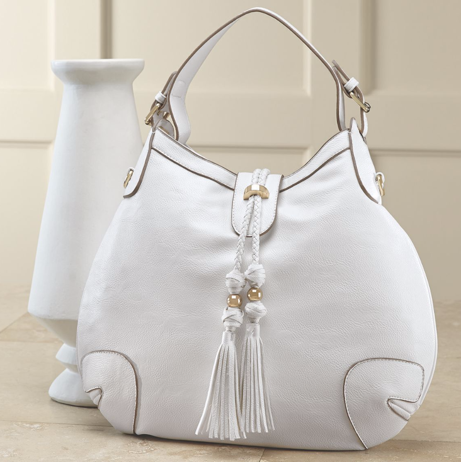 Braided Tassel Hobo Bag