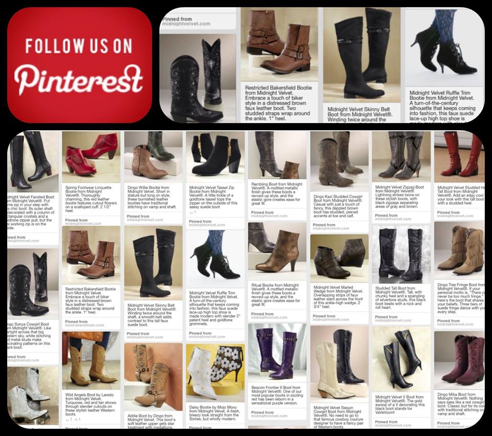 Midnight Velvet on Pinterest-Boots Board 