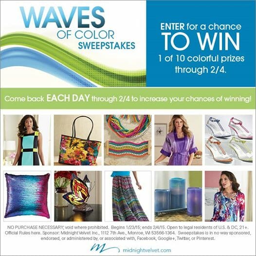 Waves of Color Sweepstakes