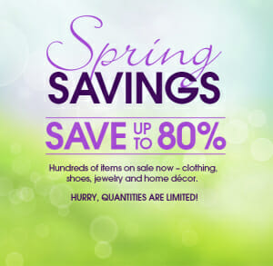 Spring Savings--Up to 80% Savings!
