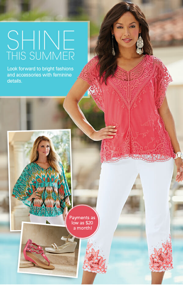 New bright and breezy fashions for summertime fun!