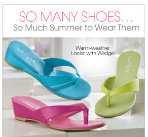 Take a look at our Top Summer Shoe Picks! They come in so many colors, styles, & heel heights.  Sandals are the perfect summer accessory.