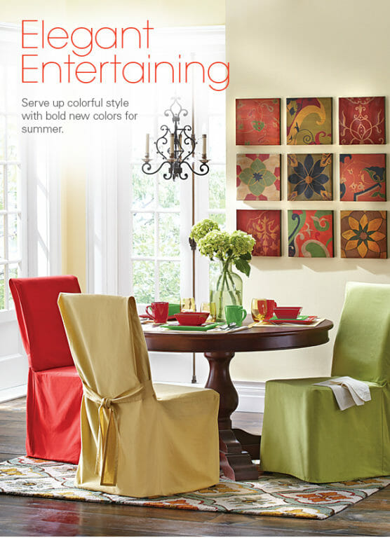 Elegant Entertaining! Serve up colorful style with bold new colors for summer.