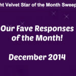 Star of the Month Fave Responses-Dec. 2014