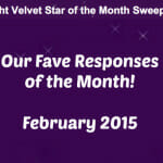 Star of the Month Fave Responses-Feb. 2015
