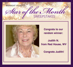 Congrats to our random winner: Judith N. from Red House, WV Congrats Judith!