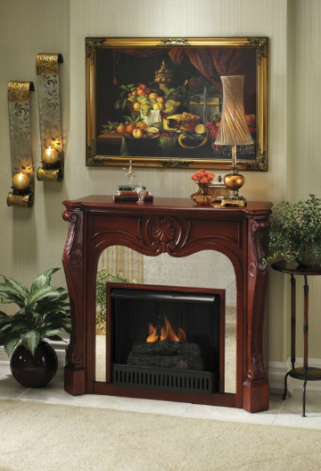fireplace decorating with wall art