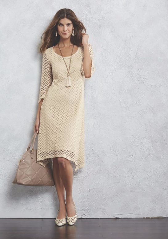 Chevron Lace Dress