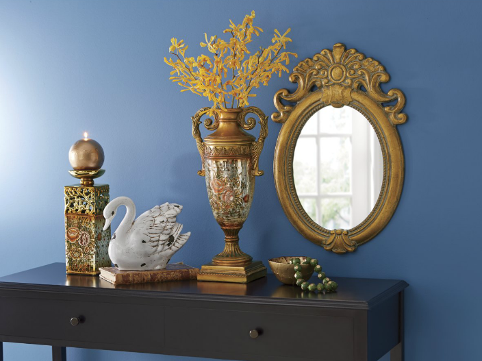Golden Embellished Mirror