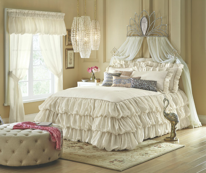 Combine soft and rustic pieces of furniture to embody shabby chic.