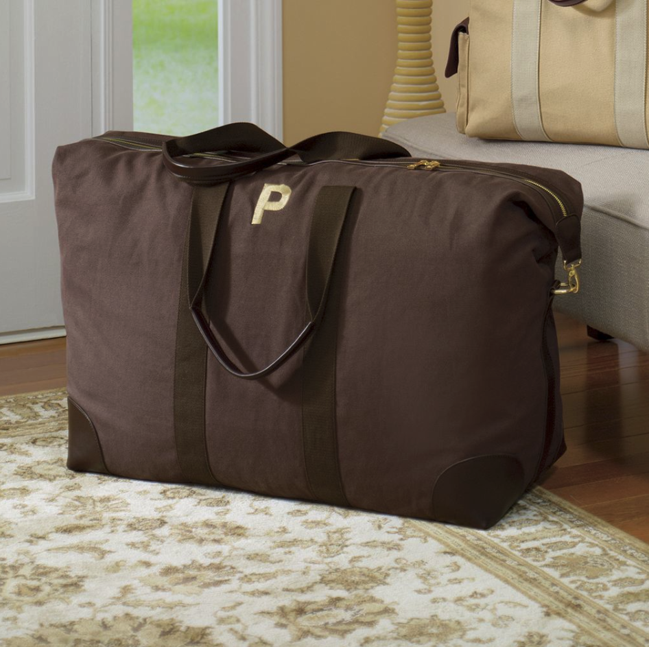 Personalized Canvas Weekender Satchel