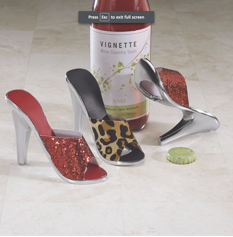 Decorative Wine Bottle Holders as Shoes