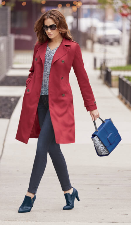 Lipstick Red Trench