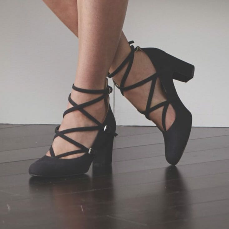 Strappy Buckle Shoe by Midnight Velvet