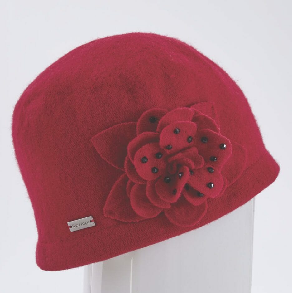 Felt Floral Hat by Betmar
